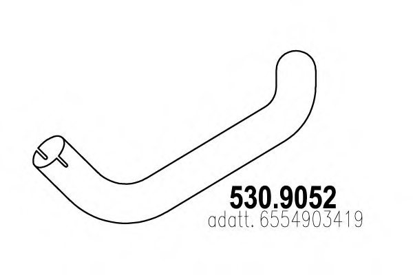 ASSO 530.9052 Exhaust Pipe